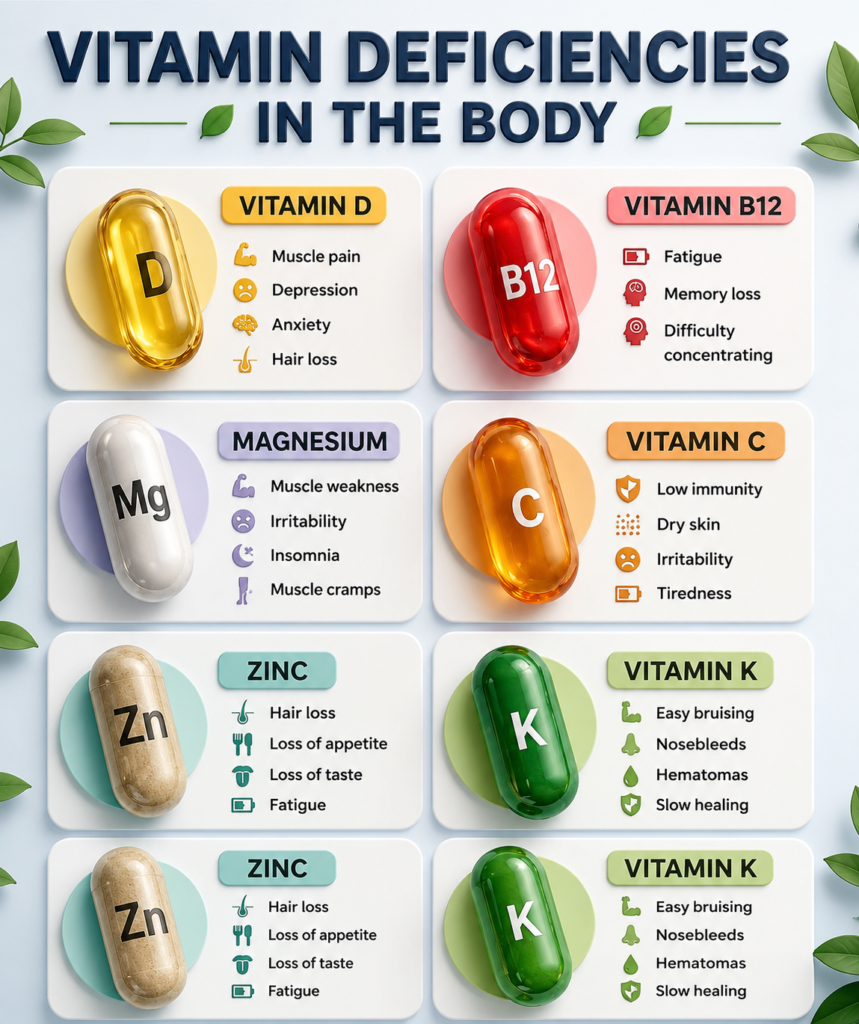 Vitamin Deficiency Symptoms