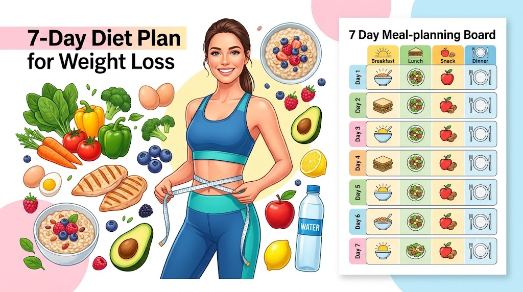 7-Day Diet Plan for Weight Loss: Healthy Meal Plan & Tips